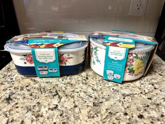 NEW Ceramic Nesting Bowls With Lids $20 Each