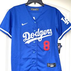 YOUTH:  M + L + XL - DODGERS #8 KIKE HERNANDEZ JERSEY