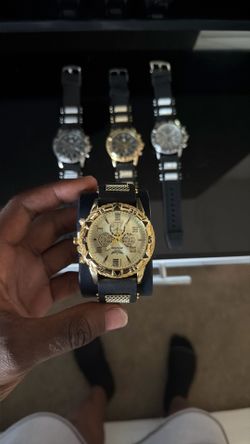 Gold& Silver Gshock Watch