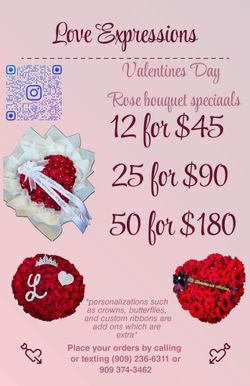 Valentine’s Day Arrangements