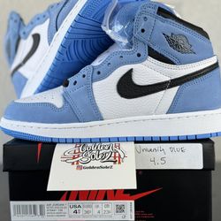 DS Jordan 1 University blue Sz 4.5Y $250