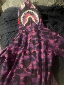 Purple Bape Hoodie Large 
