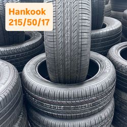 Set of four used 215/50R17 Hankook $300