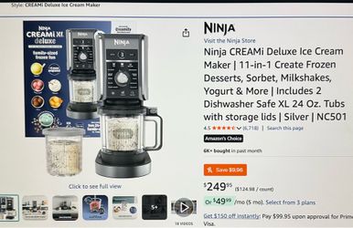 Ninja Creami Delux Ice cream maker