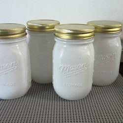 Set Of 4 Mason Jars