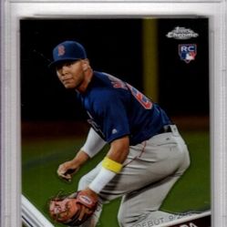 2017 Topps Chrome Update HMT41 Yoan Moncada PSA 10 Gem Mint Boston Red Sox