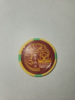 Year of the Tiger Commerce Casino $5 Collectible Chip #2525