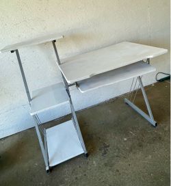 Computer Desk with Side Shelving Unit