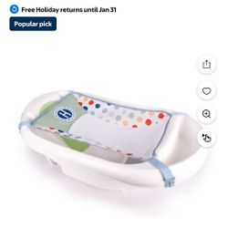 Baby Bathtub with Sling/Bañera para bebé con hamaca