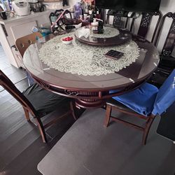 Rare Antique Chinese Redwood Table From Early 1990s