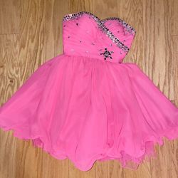 Homecoming Prom Dress A Line Short/Mini Chiffon Size 2 Never Worn