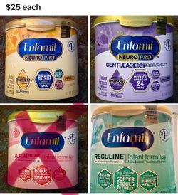 Baby formula $25 each