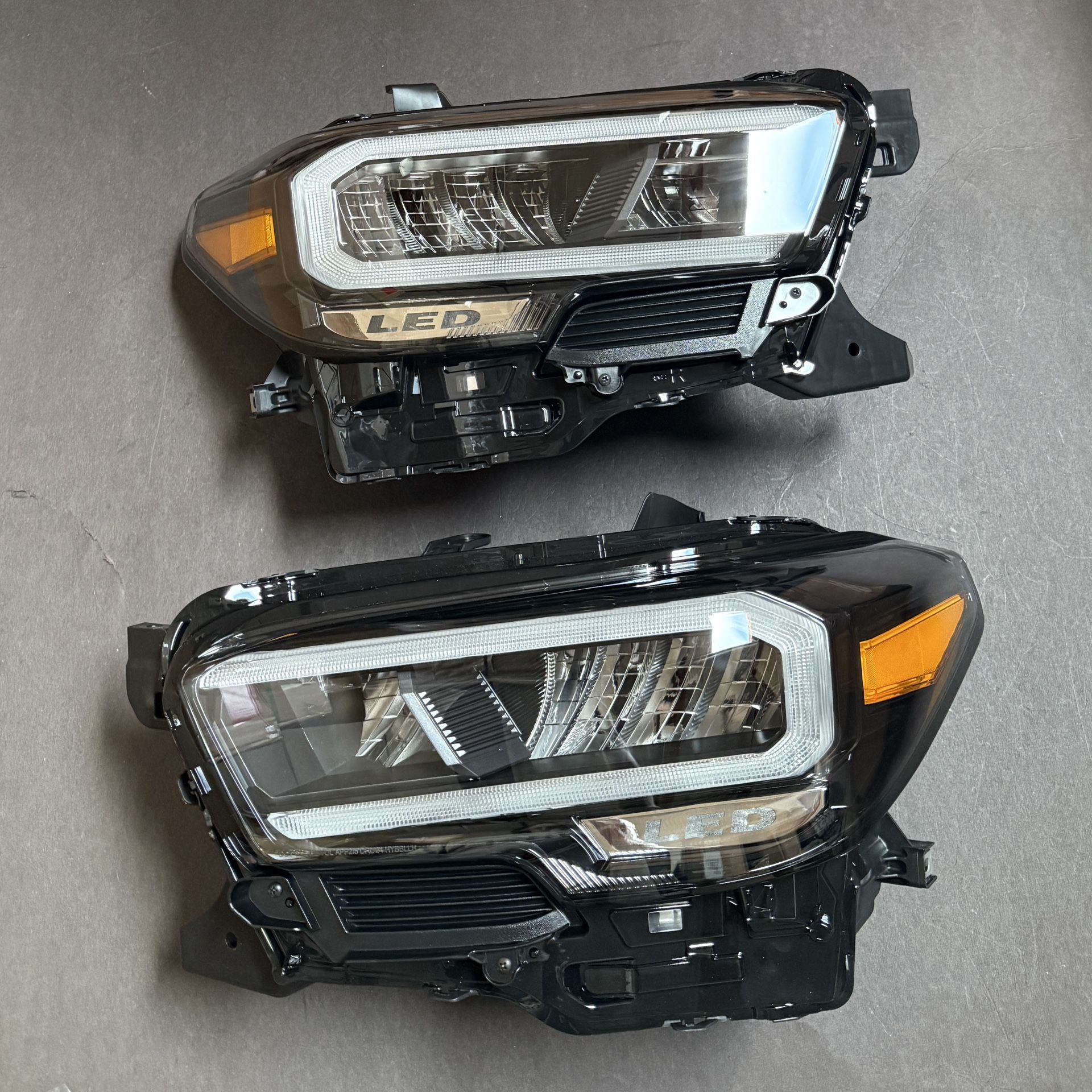 Pair 2020-2023 Toyota Tacoma Limited|TRD Chrome Full LED Headlights Assembly Left Right Side Headlamps