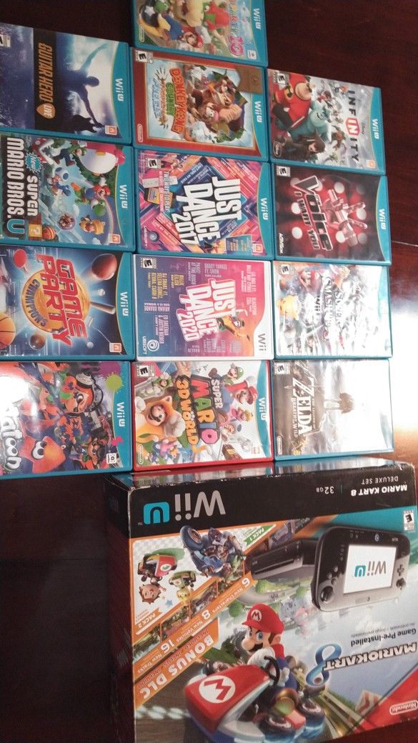 Nintendo Wii U Bundle. 12 Games