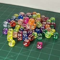10 Pairs of Assorted Color Dice