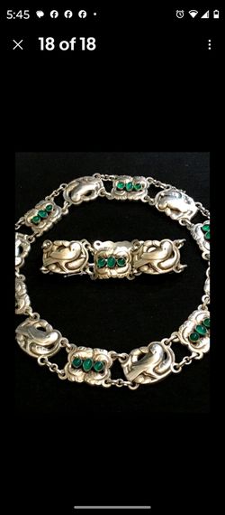 George Jensen necklace and bracelet