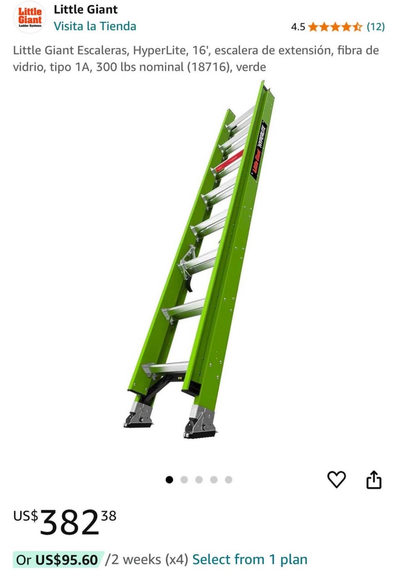 16’ Ladder Fiberglass