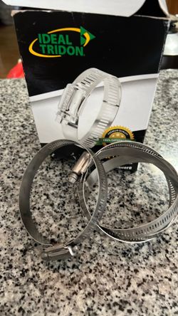 Hose clamps new 10 in a box new