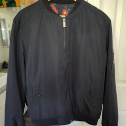Retro Rifle Reversible Bomber Jacket Medium