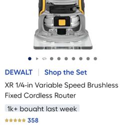 Brushless Cordless ROUTER Dewalt