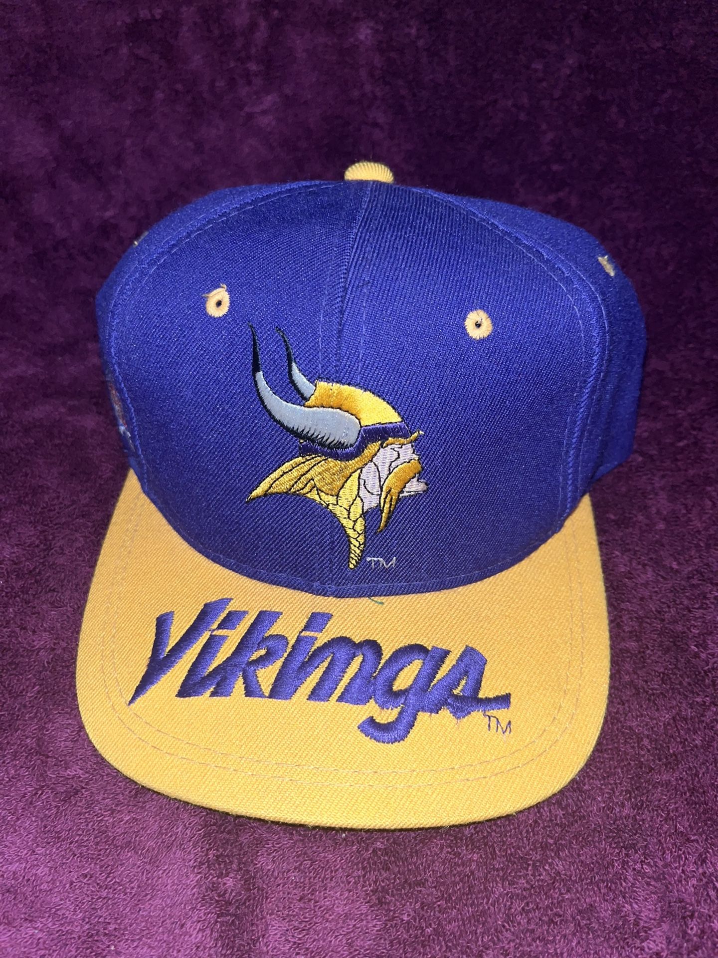 Vintage Sports Specialties Minnesota Vikings Brim Script Snapback