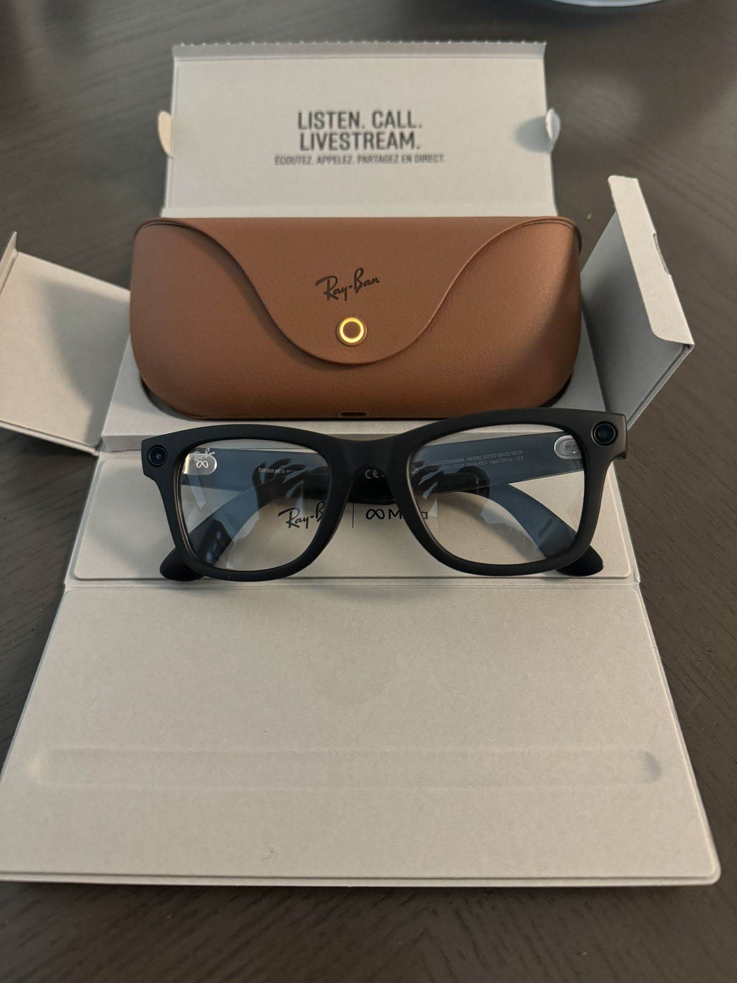 Ray Ban meta wayfarer smart glasses