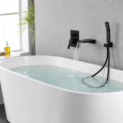 Black Wall Tub Faucet