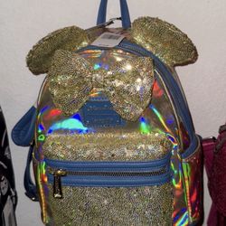 New With Tags Gold Loungfly 