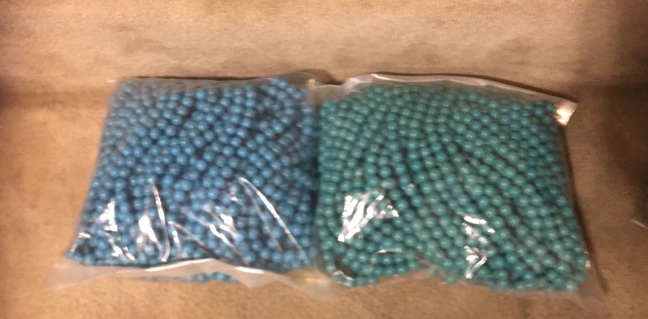 10mm strands of turquoise Reconstituted.