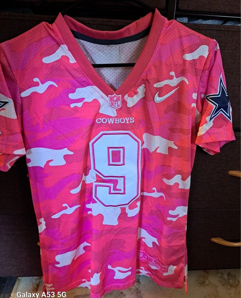 Dallas Cowboys Tony Romo Pink Jersey L