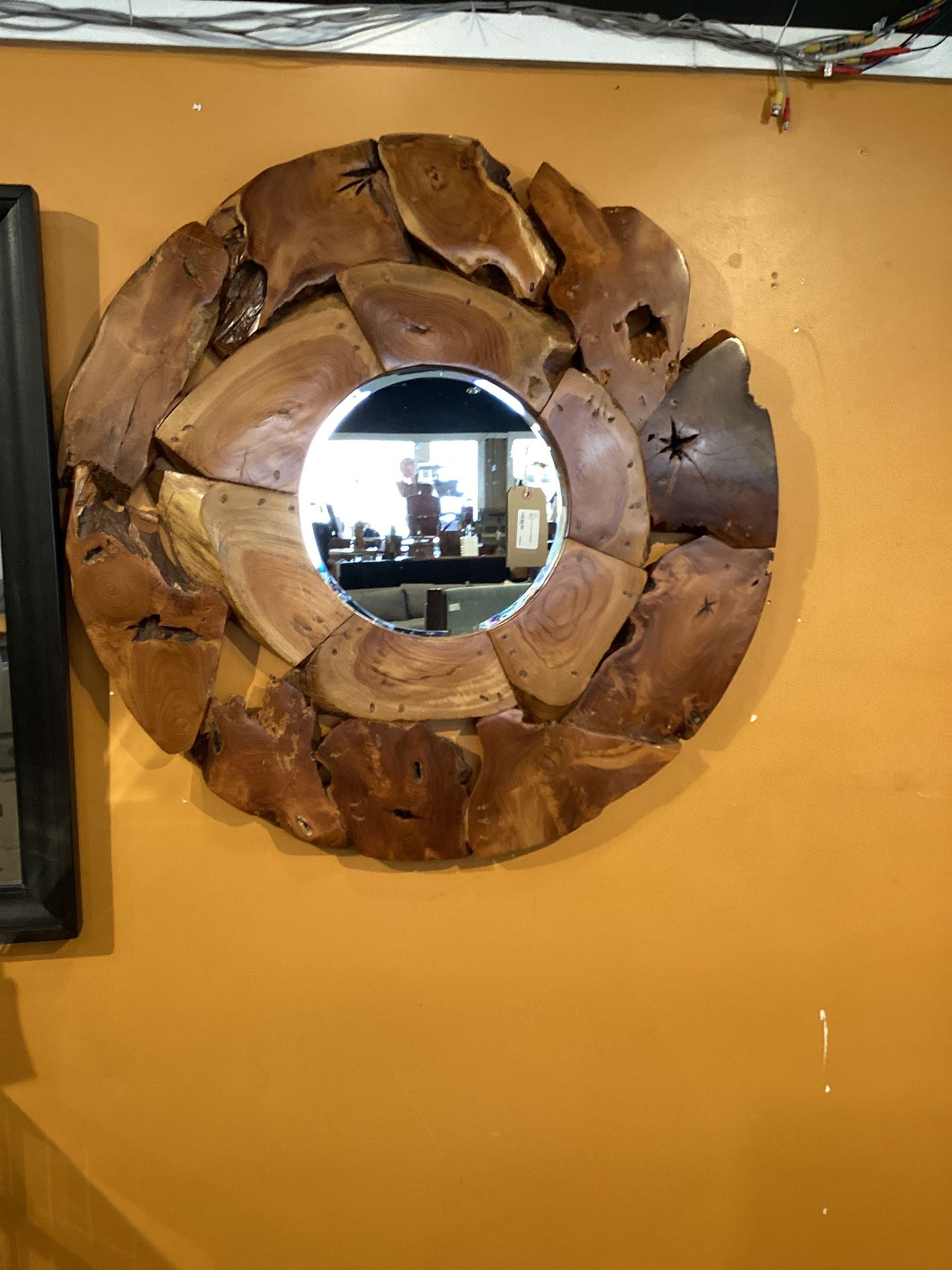 Live Edge 40 Diameter Mirror SKU QWDPNG