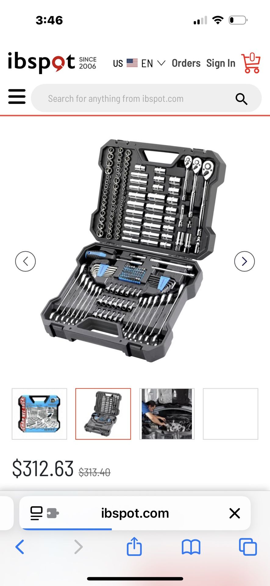 Channel Lock Tool Set 200 Piece 