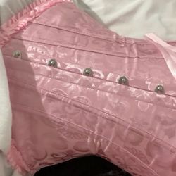 Pink corset