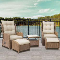 2- Person Outdoor Seating Group with Cushions