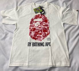 BAPE ABC camo red/pink tee