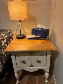 Nightstand with lamp