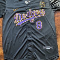 Kobe Bryant Lakers Dodgers Jersey Black for Sale in Inglewood, CA