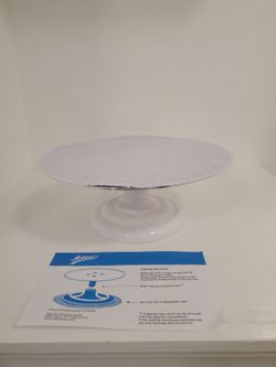 Ateco 612 12 inch Cake Stand - White