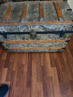 Old steamer trunk