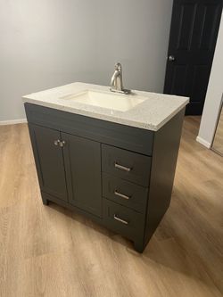 36” bathroom vanity cabinet