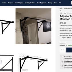 Pull Up Bar, Wall Mounted, Titan Fitness