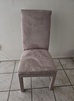 Set of 6 - Beige Upholstered High-Back Dining Chair