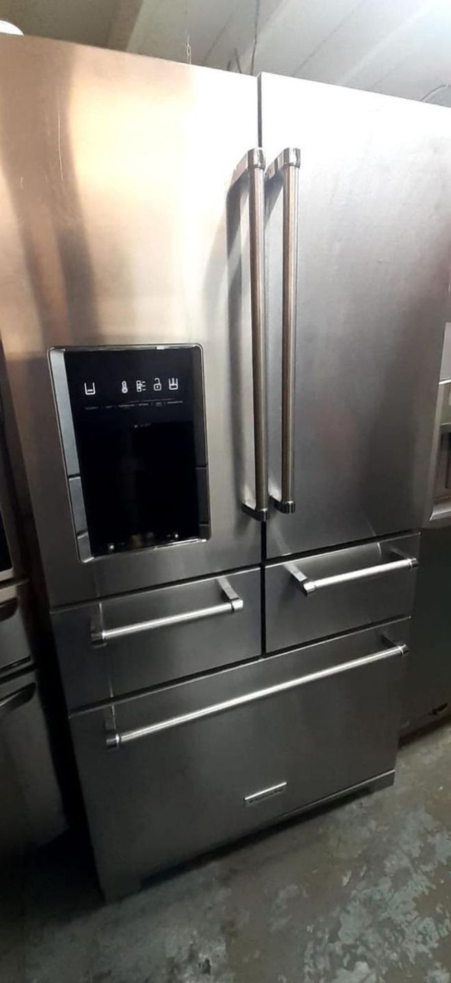 Kitchen Aid 5 Door Stainless Steel Refrigerator