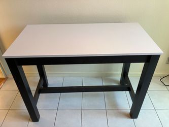 Room and Board Linden white Quartz counter table 48"