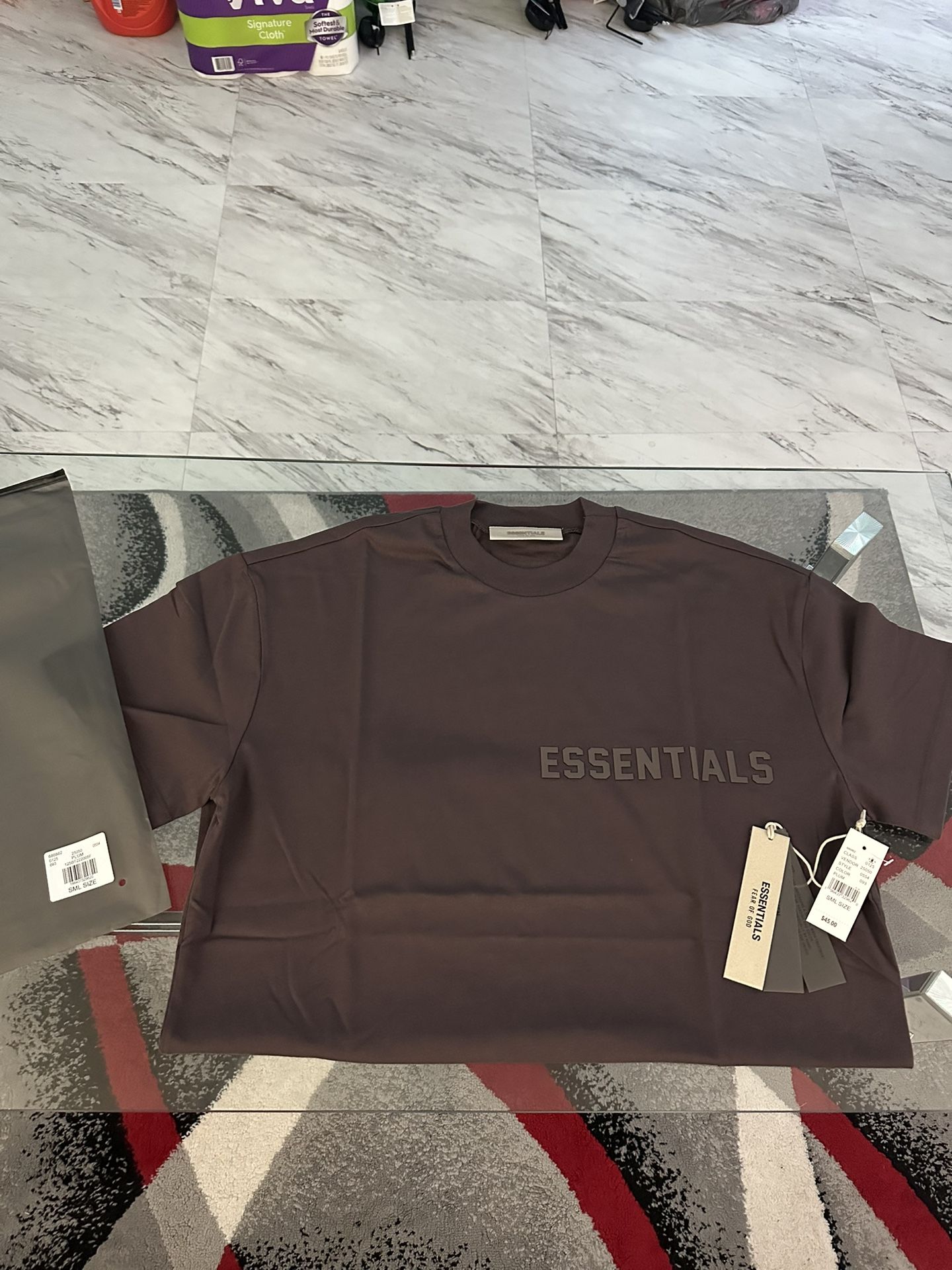 Essentials Fear of God Plum Shirt Size Small Brand New