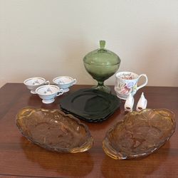 Vintage China and Glassware Lot