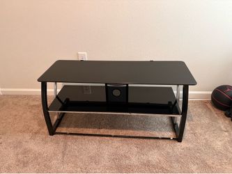 Glass tv stand