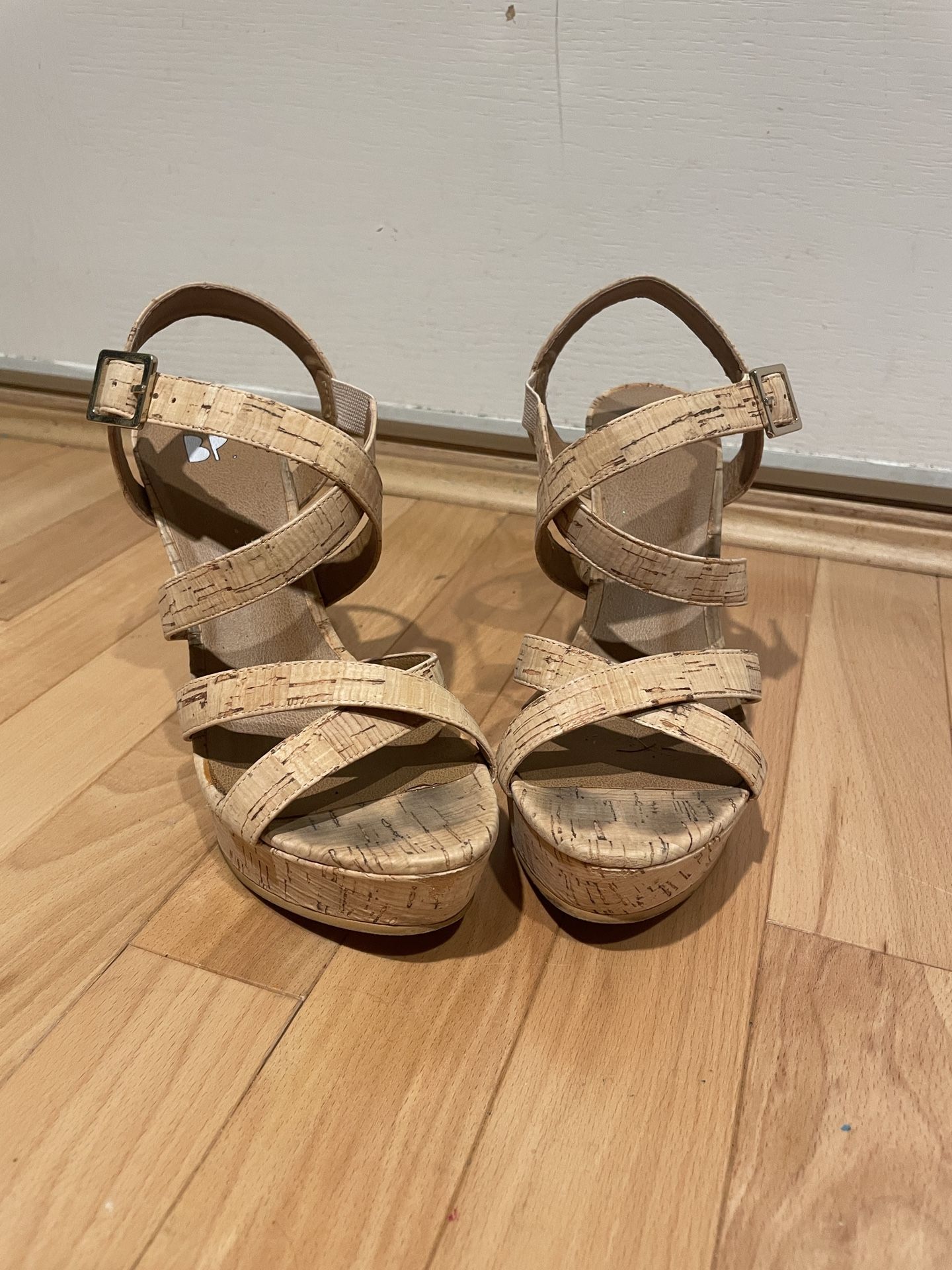 BP. (Nordstrom) Cork Platform Wedges – Women’s Size 6