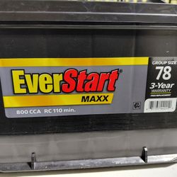 New Ever Start Battery  With Warranty 