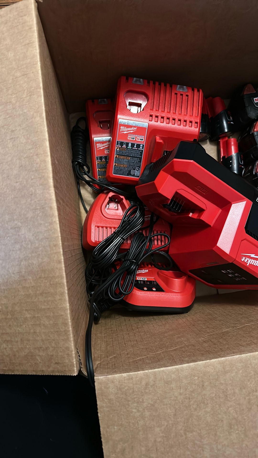 M18 And M12 Milwaukee Chargers